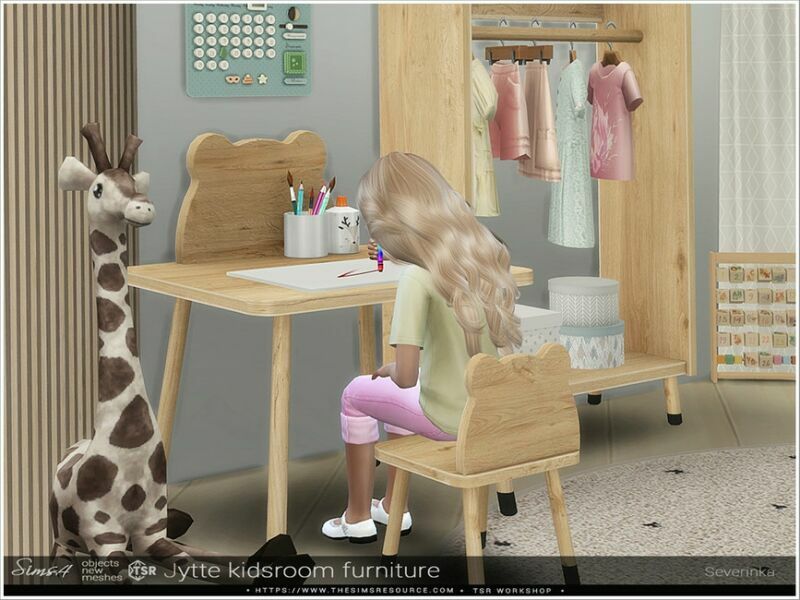 sims 4 cc jytte kidsroom furniture by severinka 3