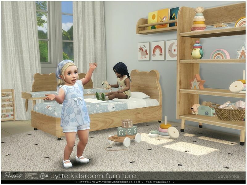 sims 4 cc jytte kidsroom furniture by severinka 4