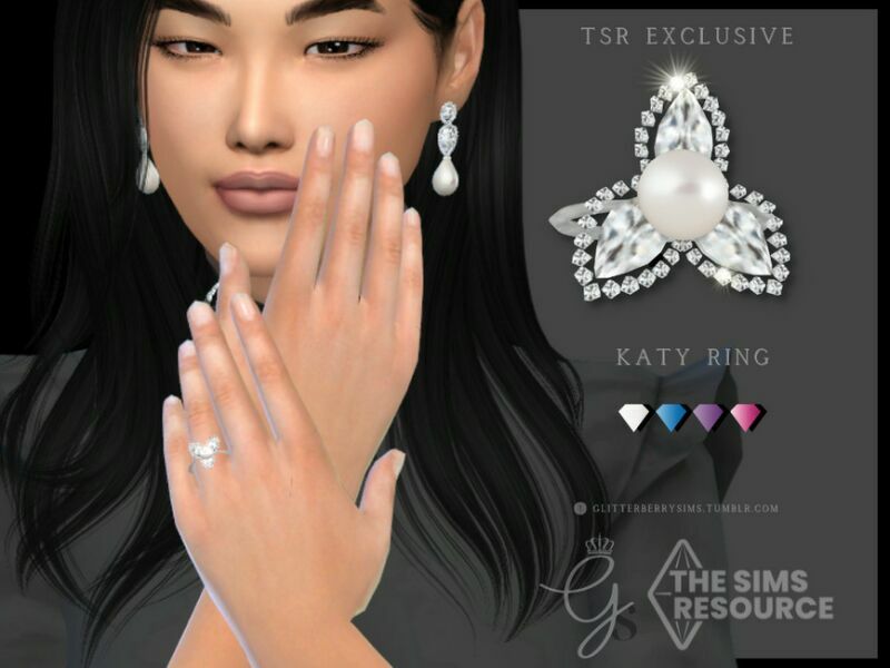 Katy Ring By Glitterberryfly Sims 4 CC