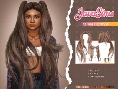 Kelsea (Hairstyle) By Javasims Sims 4 CC