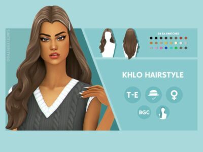 Khlo Hairstyle By Simcelebrity00 Sims 4 CC