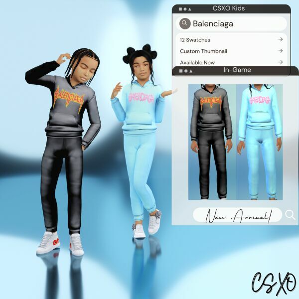 sims 4 cc kids balenciaga jogger set 3