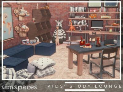 ‘Kids’ Study Lounge Sims 4 CC