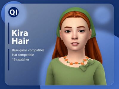 Kira Hair By Qicc Sims 4 CC