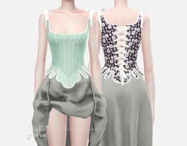 LA Villa Clementine Tosca Corset Sims 4 CC