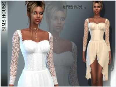 Lace TOP Dress For / Everyday Sims 4 CC