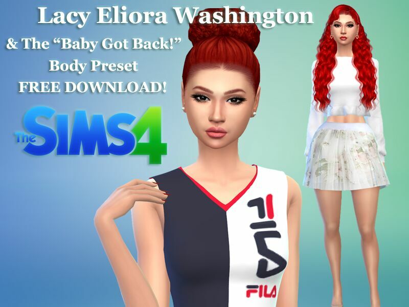 Lacy Washington & The Baby GOT Back Body Preset Free Download By VTK Sims 4 CC