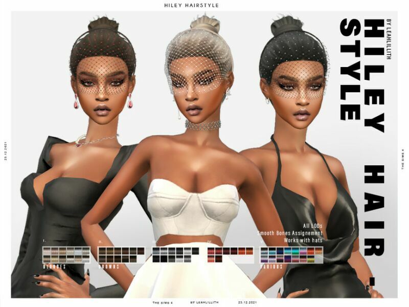 Leahlillith Hiley Hairstyle Sims 4 CC