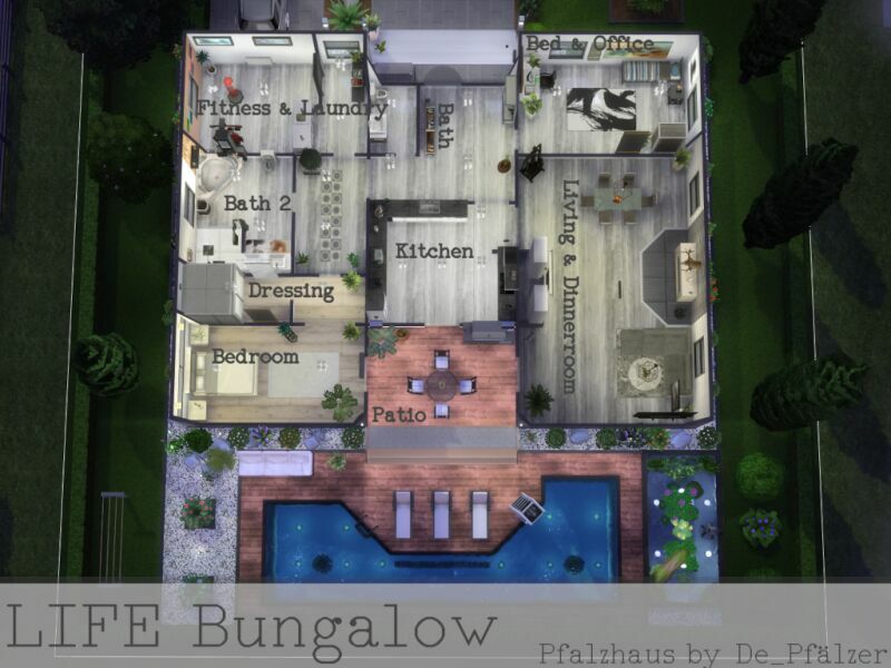 sims 4 cc life bungalow 10