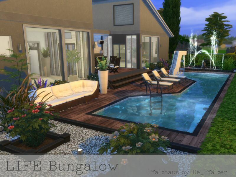 sims 4 cc life bungalow 2