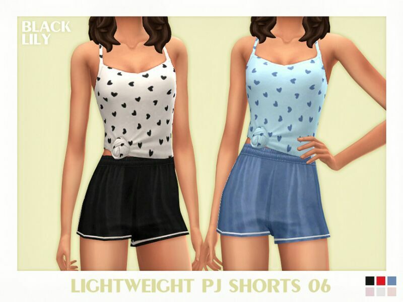 Lightweight PJ Shorts 06 Sims 4 CC