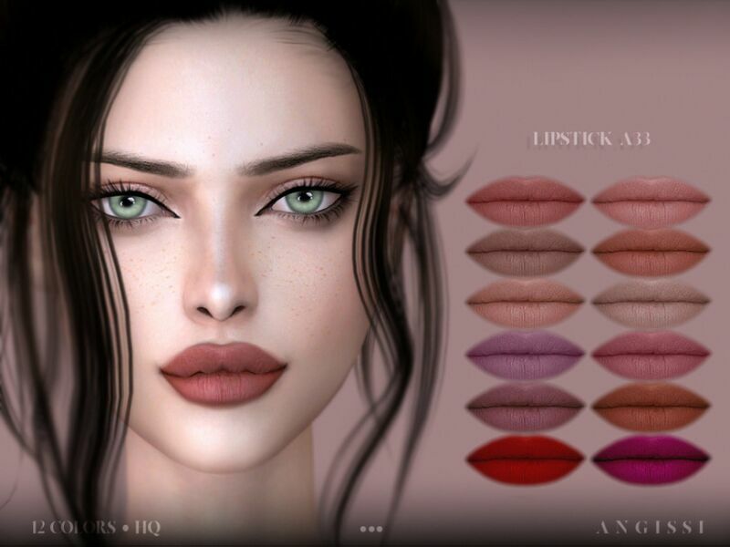 Lipstick A33 By Angissi Sims 4 CC