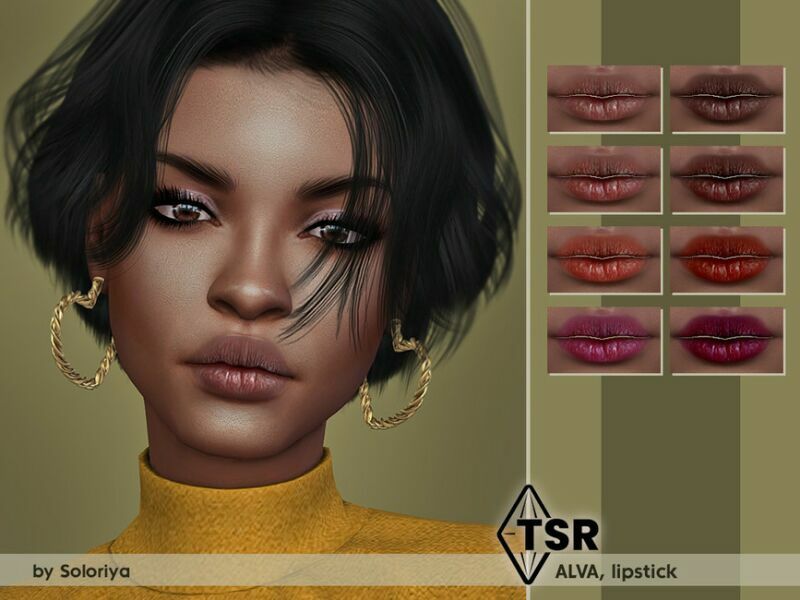 Lipstick Alva By Soloriya Sims 4 CC