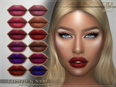 Lipstick N330 By Fashionroyaltysims Sims 4 CC