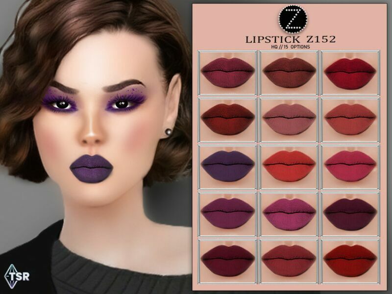 Lipstick Z152 By Zenx Sims 4 CC