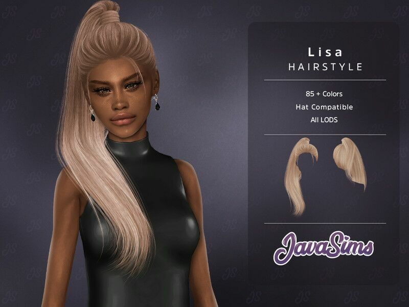 Lisa (Hairstyle) For Female Sims 4 CC