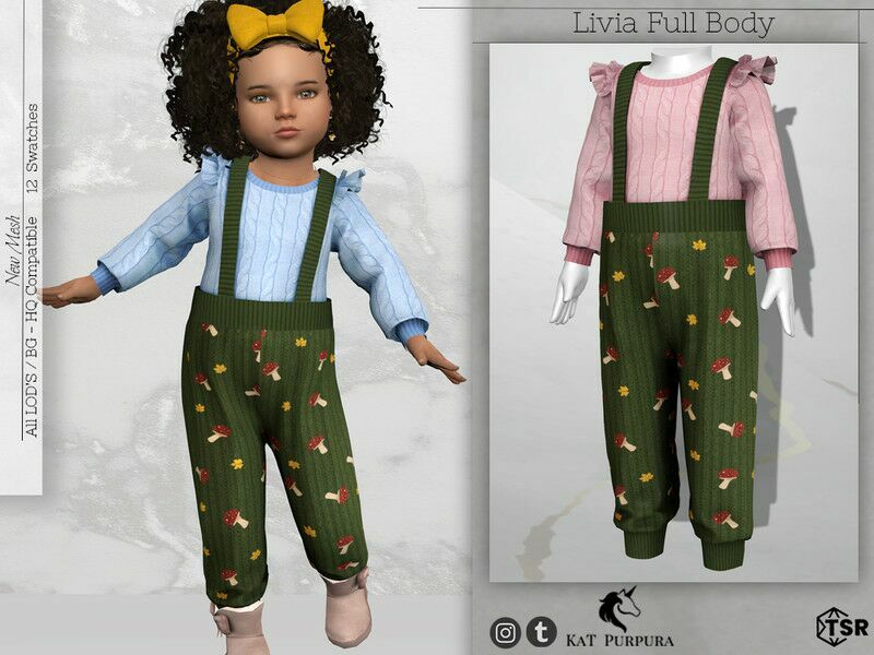 Livia Full Body By Katpurpura Sims 4 CC