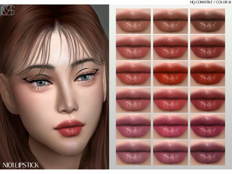 Lmcs N101 Lipstick By Lisaminicatsims Sims 4 CC