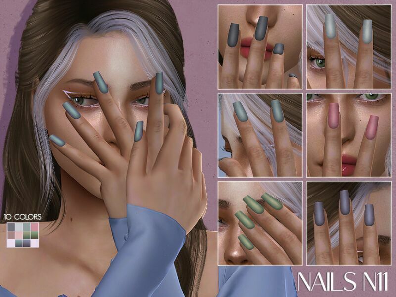 Lmcs Nail N11 By Lisaminicatsims Sims 4 CC