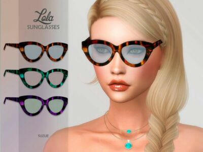 Lola Sunglasses By Suzue Sims 4 CC