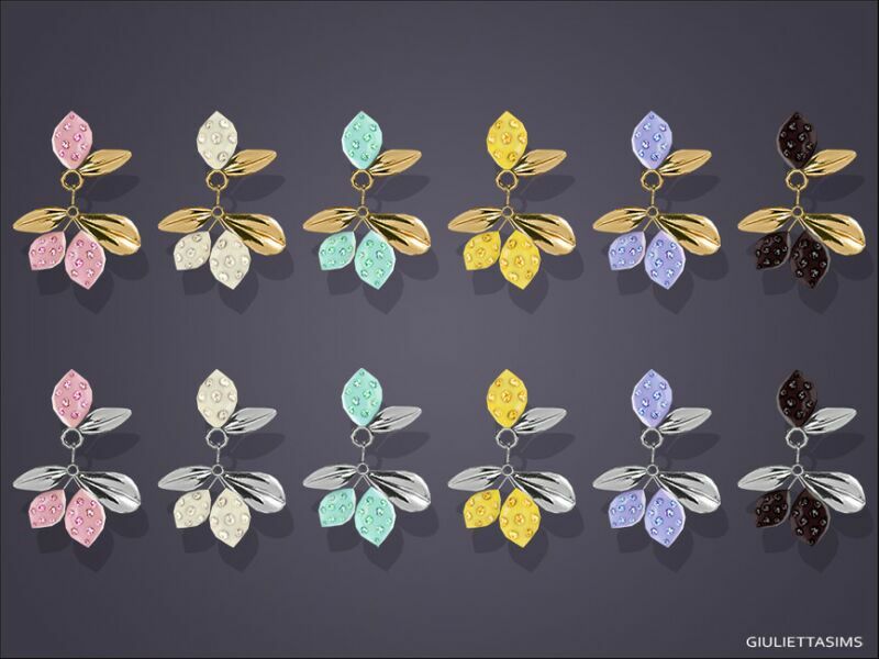 sims 4 cc lorelei drop earrings for kids by feyona 2