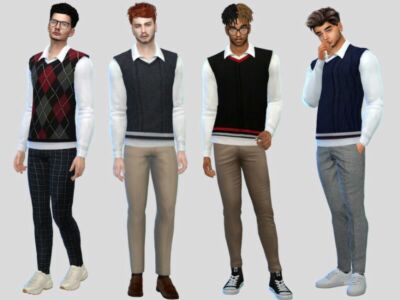 Louise Preppy Shirt By Mclaynesims Sims 4 CC