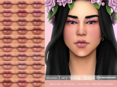 Lucy Spring Lipstick By Msqsims Sims 4 CC