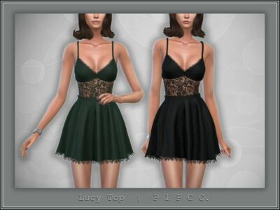 Lucy TOP. By Pipco Sims 4 CC