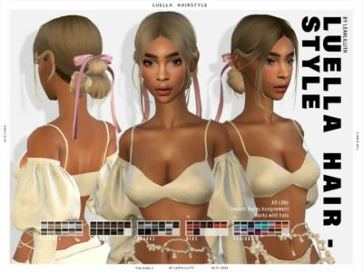 Luella Hairstyle Sims 4 CC