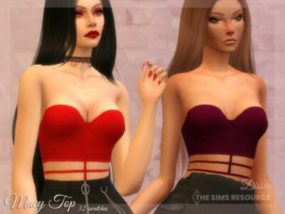 Macy TOP By Dissia Sims 4 CC