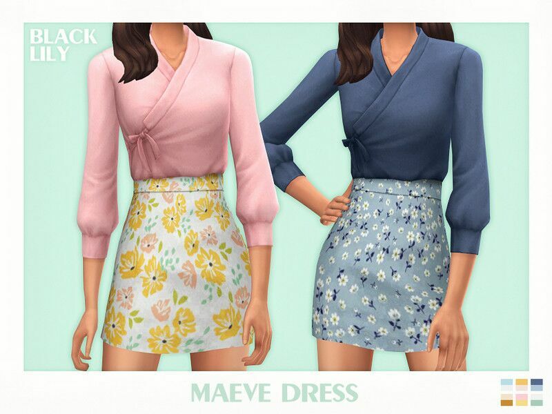 Maeve Dress Sims 4 CC