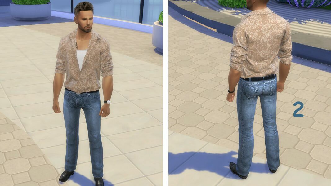 sims 4 cc male jeans pants by exzentra 2