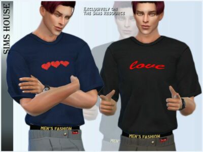 Man’S T-Shirt Sims 4 CC