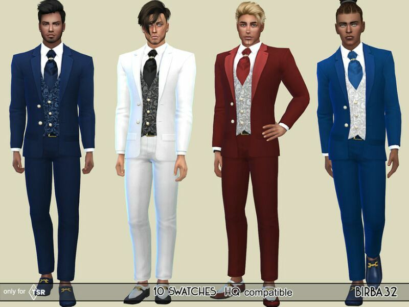 sims 4 cc marcus wedding suit by birba32 2