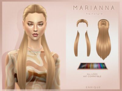 Marianna Hairstyle By Enriques4 Sims 4 CC