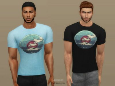 Martin – Men’S Tshirt By Cherryberrysim Sims 4 CC