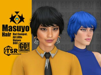 Masuyo Hair Sims 4 CC