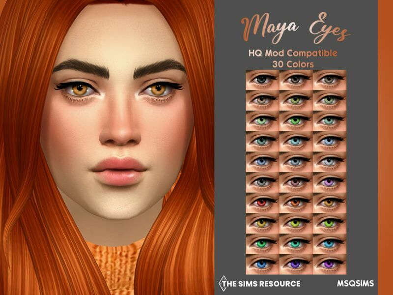 Maya Eyes By Msqsims Sims 4 CC