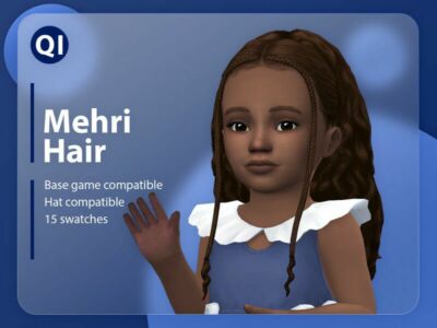 Mehri Hair By Qicc Sims 4 CC