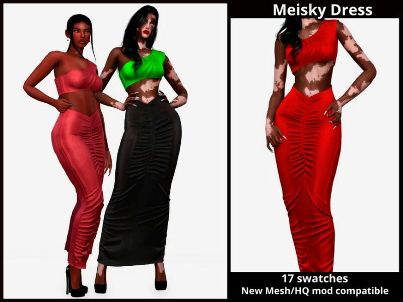 Meisky Dress By Couquett Sims 4 CC