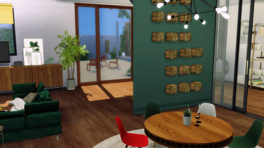 sims 4 cc mid century modern by marywho 7