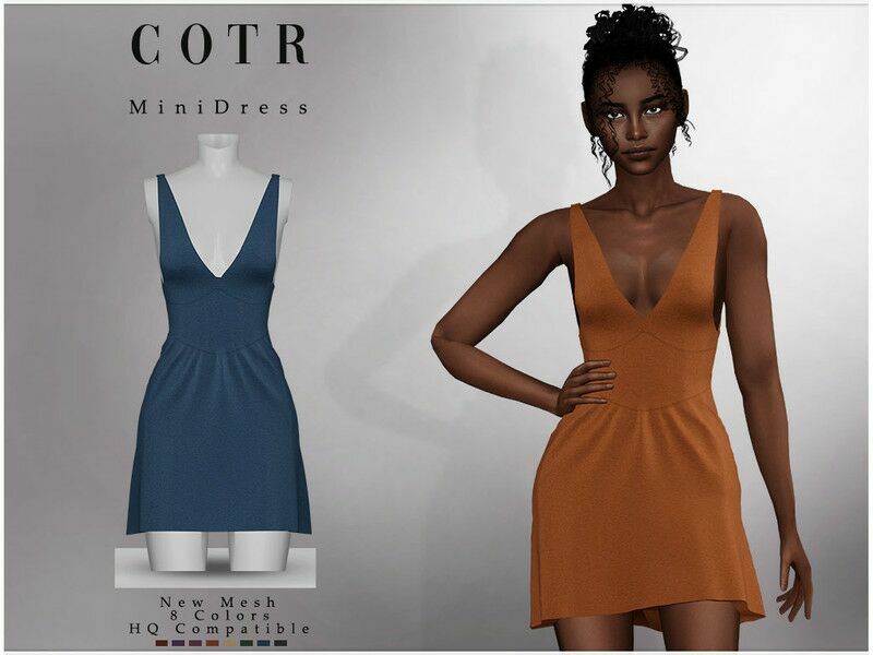 Mini Dress D-318 Sims 4 CC