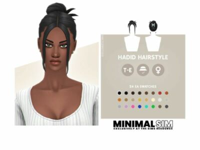 Minimal SIM – Hadid Hairstyle By Simcelebrity00 Sims 4 CC