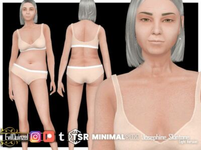 Minimalsim Josephine Skin Light Version Sims 4 CC