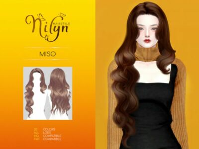 Miso Hair – NEW Mesh By Nilyn Sims 4 CC