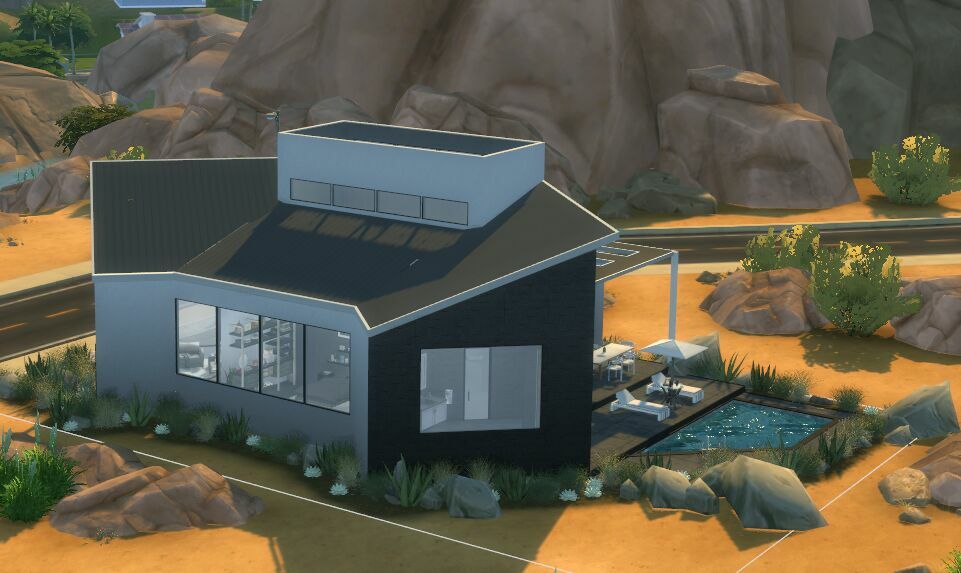 sims 4 cc modern desert home 3