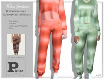 Modern Sweatpants By Pizazz Sims 4 CC