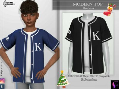 Modern TOP By Katpurpura Sims 4 CC