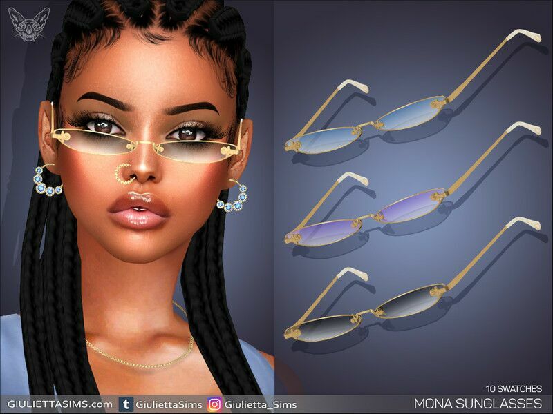 “Mona Sunglasses For Sims 4” Sims 4 CC