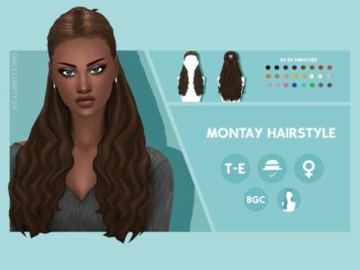 Montay Hairstyle By Simcelebrity00 Sims 4 CC